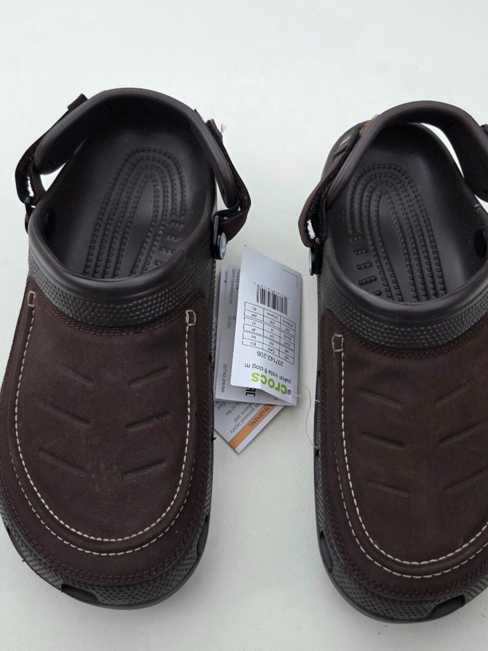 Crocs Yukon Vista II Clogs - Men's 9 - Espresso Brown NEW